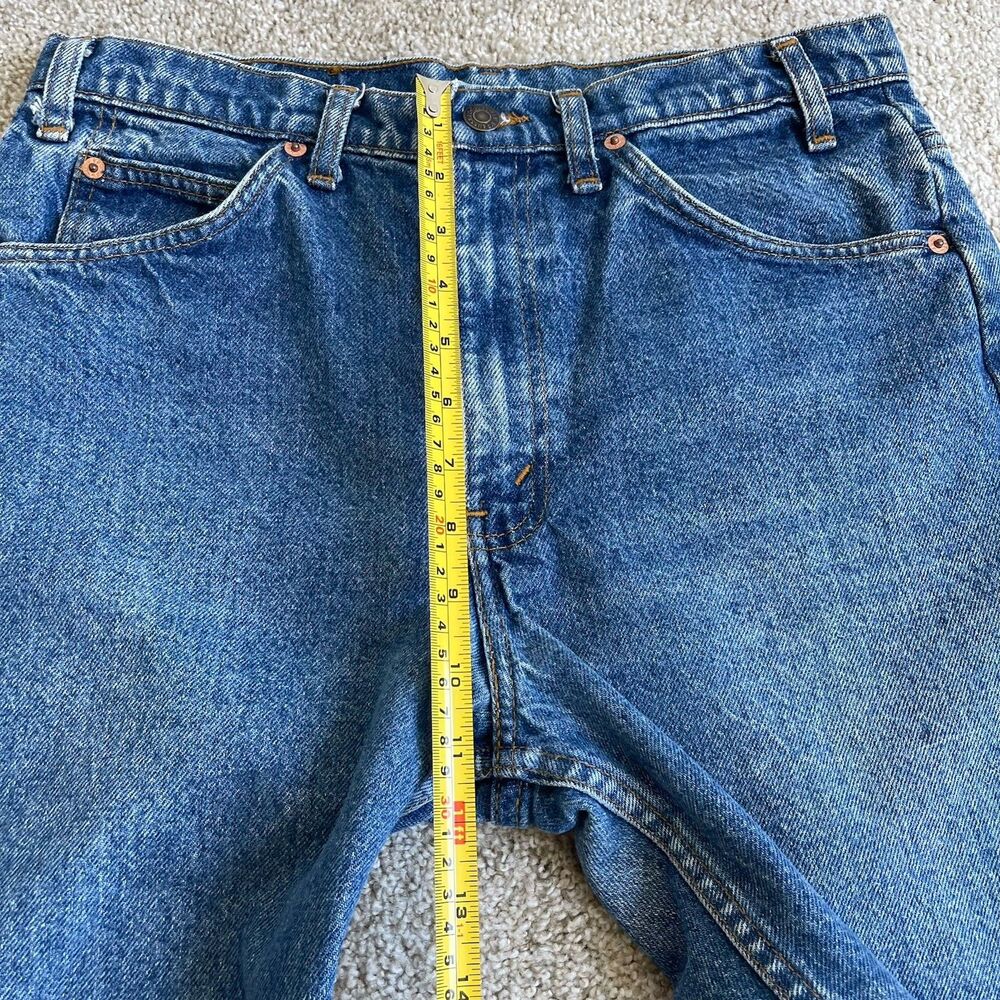 Vintage Orange Tab 80s Levis 505 Jeans Men's 30 x 30 Straight Leg Blue USA - Picture 13 of 15